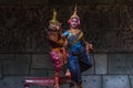 A group of Aspara Dancers were performing at a public perform in Siem Reap,Cambodia.