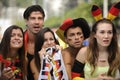 Group of astonish German sport soccer fans