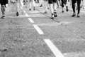 Group of athletes at the Marathon in Madrid