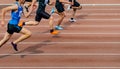group athletes runners run