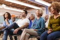 Group Attending Neighborhood Meeting In Community Center Royalty Free Stock Photo