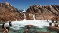 Tidal Waterfalls at Wyadup Rocks in Yallingup Western Australia