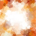 Group autumn orange leaves. EPS 10