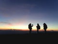 A group of backpackers