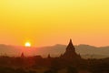 A group of Bagan pagodas in Myanmar Royalty Free Stock Photo