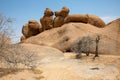 Group of bald granite peaks, Spitzkopp, Namibia Royalty Free Stock Photo