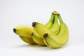 Group bananas on white background Royalty Free Stock Photo