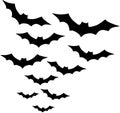 Group of Bats Royalty Free Stock Photo