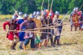 Group battles of the system on the system, meetings of fighters. Military history festival `Military case