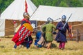 Group battles of the system on the system, meetings of fighters. Military history festival `Military case