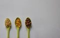 Group of beans and lentils isolated Royalty Free Stock Photo