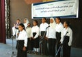 Group of Beautiful Girls coral singing in arabic Royalty Free Stock Photo