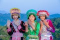 Group beautiful girls with their colorful dresses