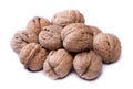 Group of big whole walnuts