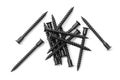 Group of black Assembly wood screws isolated on white Royalty Free Stock Photo