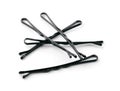 Group of black metal hairpins Royalty Free Stock Photo