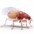 Realistic 3d Rendering Of A Biological Fly On Transparent Background