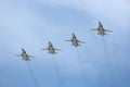 Group of bombers Sukhoi Su-24 (Fencer)