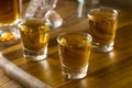 Group of Bourbon Whiskey Shots