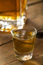 Group of Bourbon Whiskey Shots Royalty Free Stock Photo