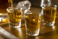 Group of Bourbon Whiskey Shots