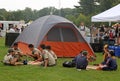 Boy Scouts At National Night Out Event