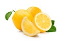 Group of bright yellow lemon Royalty Free Stock Photo