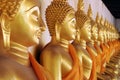 Group of buddha statue,thailand Royalty Free Stock Photo