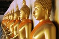 Group of buddha statue,thailand Royalty Free Stock Photo