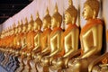 Group of buddha statue,thailand Royalty Free Stock Photo