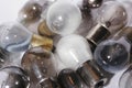 Group of burned out light bulbs. 2 Royalty Free Stock Photo