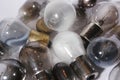 Group of burned out light bulbs. Royalty Free Stock Photo