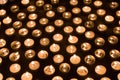 Group of burning candles at a black background Royalty Free Stock Photo