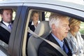 Group Of Business Colleagues Car Pooling Journey Into Work Royalty Free Stock Photo