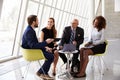 Group Business Meeting In Reception Of Modern Office Royalty Free Stock Photo