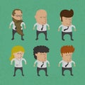 Group of business men , women charactor Royalty Free Stock Photo