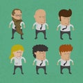 Group of business men , women charactor