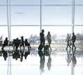 Group of Business People in the Airport Royalty Free Stock Photo