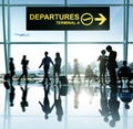Group of Business People in the Airport Royalty Free Stock Photo