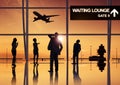 Group of Business People in the Airport Royalty Free Stock Photo