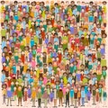 Group of Business People Big Crowd Businesspeople Mix Ethnic Diverse Royalty Free Stock Photo