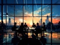 A Group of Business People Brainstorming New Ideas in Meeting Room