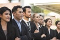 Group of business people with businessman for leadership.