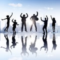 Group Business People Celebrating Cheerful Concept Royalty Free Stock Photo