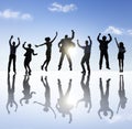 Group of Business People Celebrating Success Concept Royalty Free Stock Photo