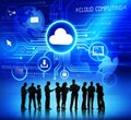 Group of Business People Discussing About Cloud Computing Royalty Free Stock Photo