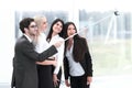 Group of Business People Enjoy Taking Selfie with Team Work after Meeting in Office Royalty Free Stock Photo