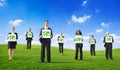 Group of Business People with Green Concepts Royalty Free Stock Photo