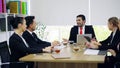 Group of business people having discussion at meeting room Royalty Free Stock Photo