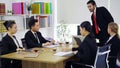 Group of business people having discussion at meeting room Royalty Free Stock Photo